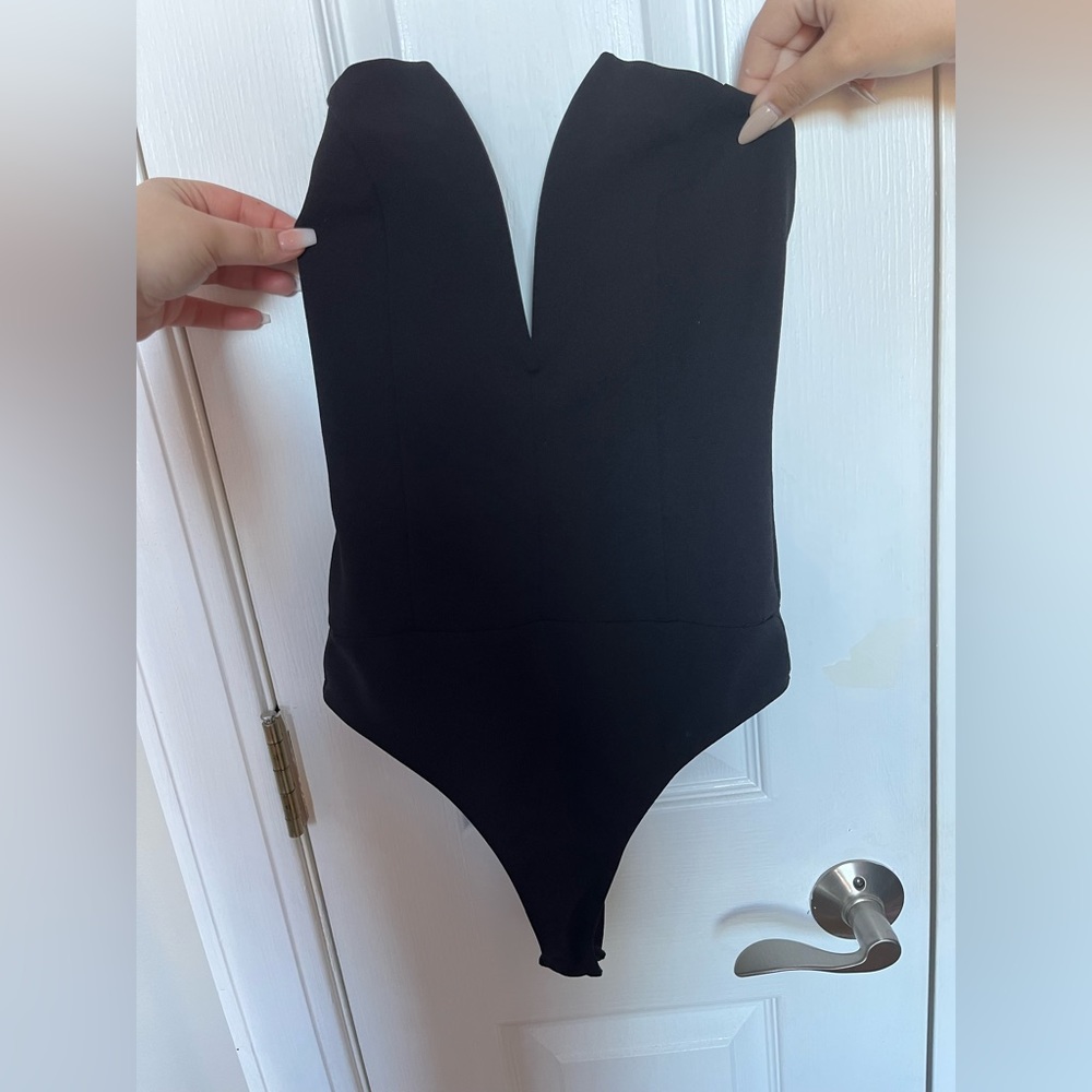 LULUS black cheeky bodysuit
